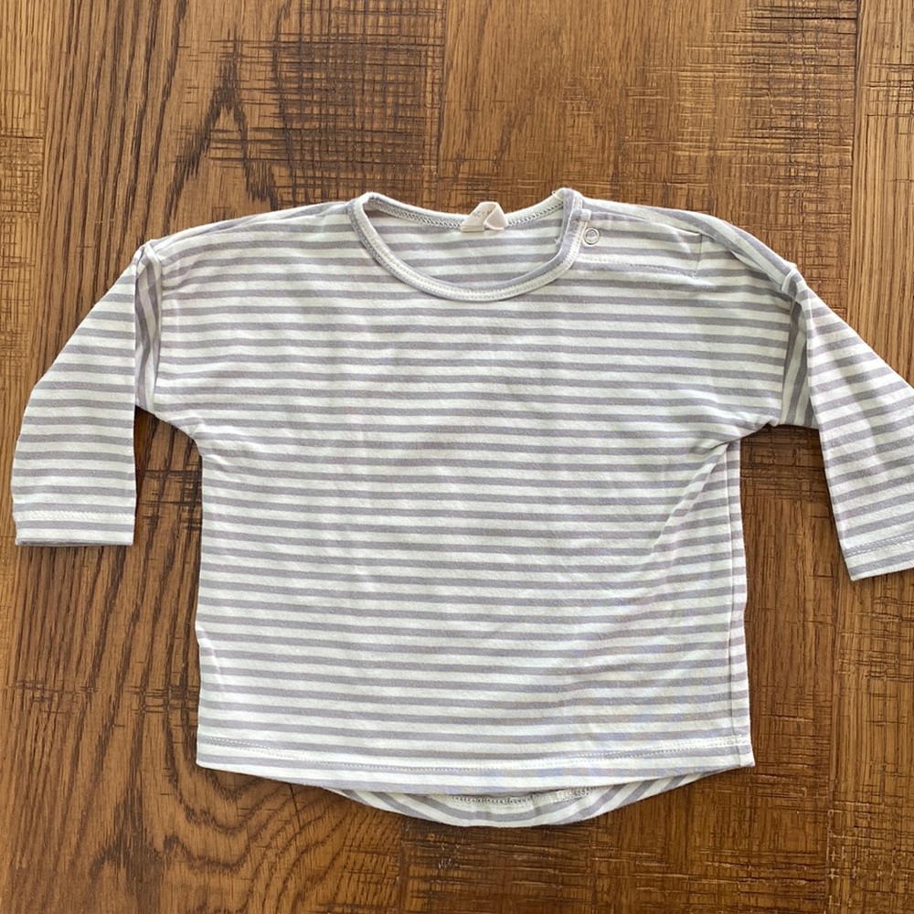 QUINCY MAE long sleeve striped shirt